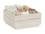 image of Cal-Mil 28610-141 Vista 9-Section Countertop Organizer, 12" x 12" x 6" White Plastic Coastal
