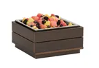 image of Cal-Mil 28611-140 Ice Display Tray, 12" x 12" x 6" Square Plastic, Mocha Coastal
