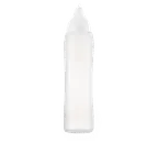 image of Carlisle 00557 Squeeze Bottle – 34 oz, 2-7/8" dia. x 12-1/4" H, Clear Polyethylene, Non‑Drip, HACCP