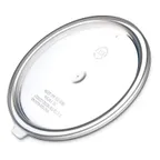 image of Carlisle 020230 Bain Marie Lid, Clear Polypropylene, Snap‑On, 1.5‑2.7 Qt Round, BPA‑Free, Made in USA