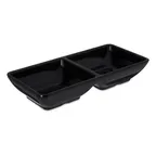 image of Carlisle 086203 Plastic Ramekin, 4 Oz Square, 5-3/4" L x 2-3/4" W, Black Melamine, NSF - 1/Each