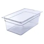 image of Carlisle 10203B07 Full‑Size Food Pan, 25.9 qt, 20‑3/4" x 12‑3/4" x 8", Clear Polycarbonate