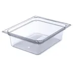 image of Carlisle 10221B07 Storplus Food Pan, 1/2 Size, 5.5 Qt. Capacity, 12-3/4" X 10-19/50" X 4" Deep