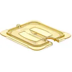 image of Carlisle 10511U13 Storplus High Heat Universal Lid, For 1/6-Size Food Pan, Handled, Notched