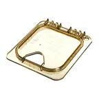 image of Carlisle 10519Z13 Storplus Ez Access High Heat Universal Lid, 1/6 Size, Hinged, Notched