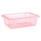 image of Carlisle 10611C05 StorPlus Food Storage Box, 3.5-Gal, 18" x 12" x 6", Red Polycarbonate