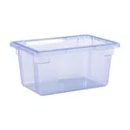 image of Carlisle 10612C14 Food Storage Box, 5 Gal, 18"x12"x9", Blue Polycarbonate, Textured Non‑Slip