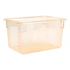 image of Carlisle 10624C22 StorPlus Food Storage Box, 21.5‑Gal, 26"x18"x15", Yellow Polycarbonate, Stackable