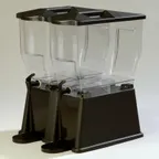 image of Carlisle 1085303 Trimline Economy 6‑Gallon Double‑Bowl Beverage Server Black 21.5"H Dishwasher Safe