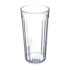 image of Carlisle 111607 - 16 oz Clear Fluted SAN Tumbler, Chip Resistant, BPA‑Free, Dishwasher Safe, Stackable