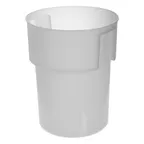 image of Carlisle 220002 Food Storage Container, 22 Qt Round, Polyethylene White, NSF, Made in USA, BPA‑Free