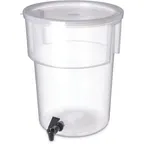 image of Carlisle 220930 Beverage Dispenser, 5‑Gallon, 15‑3/7"H x 12‑3/8" Dia., PP, No‑Drip Faucet
