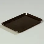 image of Carlisle 302203 Tip Tray – 6-1/2" x 4-1/2" Rectangular Black Styrene, Dishwasher Safe, NSF