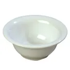 image of Carlisle 3303802 Sierrus Rimmed Nappie Bowl – 10 oz, 5-3/8" Dia., White Melamine, BPA‑Free, NSF