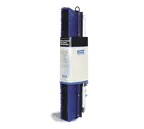 image of Carlisle 3621961814 Flo‑Pac Sweep Broom, 18" Block with Squeegee, 3" Bristle Trim, 60" Handle, Blue