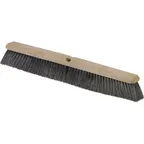 image of Carlisle 362208P1803 Push Broom Head, 18" Foam Block, Black Polypropylene Bristles, Fine/Medium Sweep