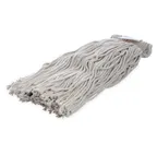 image of Carlisle 369024C00 Wet Mop Head, Large 24 oz Natural Cotton Yarn, Cut-End, Non‑Bacterial Resistant
