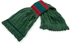 image of Carlisle 36942009 Large Green Microfiber Wet Mop Head, Looped End, All‑Purpose Cleaning - 1/Case