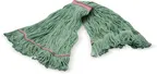 image of Carlisle 369423B05 Wet Mop Head - Large 1" Red Band, Loop End, 4‑Ply Cotton/Synthetic, Wet Mop