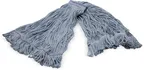 image of Carlisle 36942914 Wet Mop Head - X-Large Loop End, 1" Blue Band, 4-Ply Cotton/Synthetic Blend, Mop