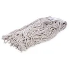 image of Carlisle 36973200 Flo‑Pac Wet Mop Head – 32‑oz Cotton Yarn, 8‑Ply Cut‑End, 1‑1/4" Band
