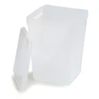 image of Carlisle 38600CL 2-Quart Container, 5-1/4"W x 5-1/4"D x 6"H, Polypropylene, Translucent, with Lid