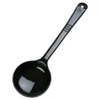 image of Carlisle 399003 Portion Spoon, 6 Oz Black Plastic, Thumb‑Grip, Heat‑Resistant, Dishwasher Safe