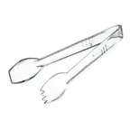 image of Carlisle 400907 Carly Salad Tongs, 9"L, Polycarbonate, Clear, Temperature Resistant