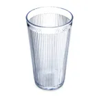 image of Carlisle 401607 Crystalon Stack-All 16oz Clear Ribbed Tumbler, SAN, BPA‑Free, Dishwasher Safe