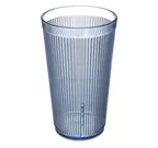 image of Carlisle 402054 - 20oz Crystalon Stack-All Tumbler, Blue Ribbed, SAN BPA‑Free, 0°F‑180°F