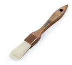 image of Carlisle 4037200 Basting Brush, 1" Wide Boars Hair, 5" Wooden Handle, Heat Resistant 500°F