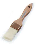 image of Carlisle 4037300 Basting Brush, 1-1/2" Wide Epoxy‑Set Boars Hair, 5" Wooden Handle 500°F Heat‑Resist