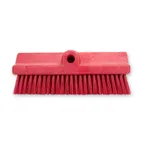 image of Carlisle 40423EC05 Sparta Floor Brush Head, 10" Block, Polyester Bristles, Red, BPA Free
