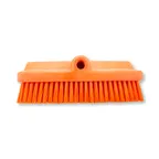 image of Carlisle 40423EC24 Sparta Surface Floor Brush Head, 10" Orange Plastic Block, Polyester Bristles