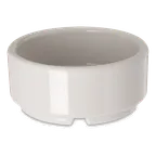 image of Carlisle 41042 Plastic Ramekin, 2‑Oz, 2‑7/8" Dia., Footed, Bone Melamine, NSF Certified, BPA‑Free