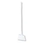 image of Carlisle 41083EC02 Sparta Duo-Sweep Broom, 56" White with Fiberglass Handle and Polyester Bristles