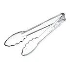 image of Carlisle 410907 Carly Utility Tongs, 9"L, Polycarbonate, Clear, Break Resistant, Dishwasher Safe