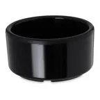 image of Carlisle 41203 - 3 oz Plastic Ramekin, 3" Diameter, Black Melamine, Dishwasher Safe, Stackable, BPA‑Free