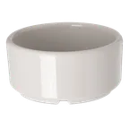 image of Carlisle 41442 Plastic Ramekin, 4 oz, 3-1/4" Diameter, Dishwasher‑Safe, Melamine Bone, BPA‑Free