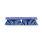 image of Carlisle 41722EC14 Sparta Deck Brush – 10" Long, Medium Polyester Bristles, Blue Plastic Block,