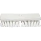 image of Carlisle 41722EC26 Sparta Deck Brush, 10" Brush with Polyester Bristles, Pink Block, Threaded Hole
