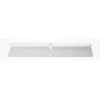 image of Carlisle 41891EC23 Sparta Omni Sweep Push Broom Head, 24" Gray, Polyester Bristles, Plastic Block