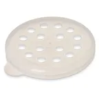 image of Carlisle 423130 Parsley Dredge Lid, Clear Polycarbonate, Perforated Top, BPA‑Free, 2" Diameter