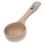 image of Carlisle 432606 Portion Spoon, 3 Oz Solid Polycarbonate, Beige Short Handle, Dishwasher Safe, NSF