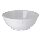image of Carlisle 4352002 Dallas Ware Nappie Bowl 16oz 5" White Melamine Rim Dishwasher Safe BPA Free NSF