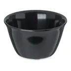 image of Carlisle 4354003 - Bouillon Cup, 8 Oz (3‑21/25" Dia.), Black Melamine, Rim, Dishwasher Safe