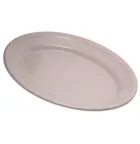 image of Carlisle 4356342 Oval White Melamine Serving Platter 9-1/4" x 6-1/4", Dishwasher Safe, BPA Free, NSF