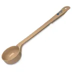 image of Carlisle 437006 Portion Spoon – 3 oz, Solid Beige Plastic, NSF‑Approved Polycarbonate