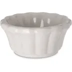 image of Carlisle 4394342 Plastic Ramekin, 2 oz (3‑1/11" Dia), Bone Melamine, Safe, 212°F, BPA-Free