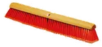 image of Carlisle 4501424 Flo‑Pac Sweep, 24" Hardwood Block Head, Fine 3" Polypropylene Bristles, Orange